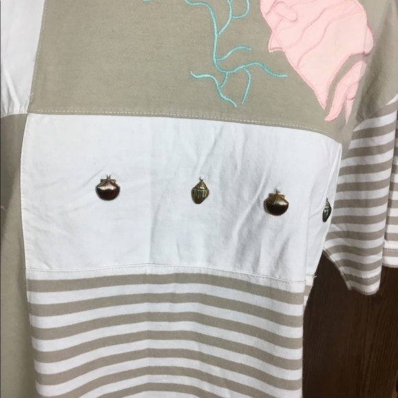 Regent - Sutton LLC short sleeve XL sea shell top - Picture 4 of 11